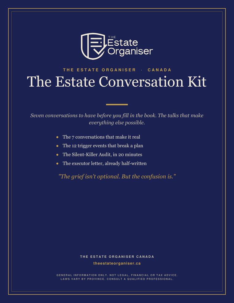 The Estate Organiser, Canadian Edition cover